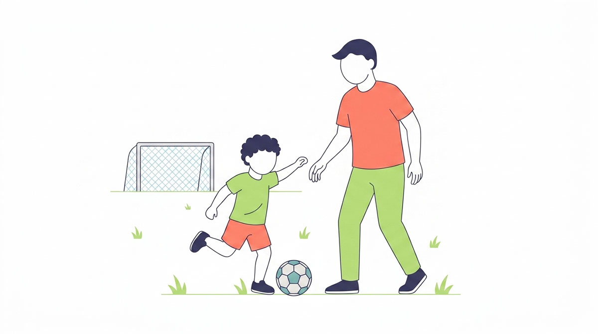 How-to-Find-Engaging-Activities-for-Children-with-Autism Father and son playing soccer